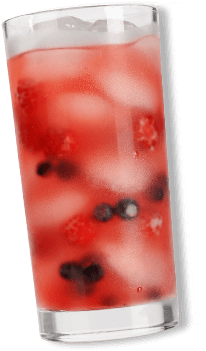 Red Juice with Blueberries